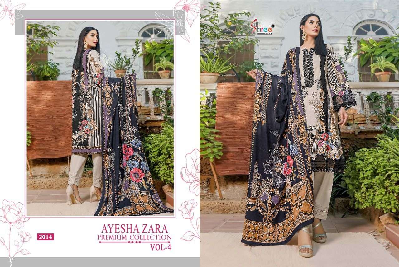 SHREE FABS PRESNETS AYESHA ZARA PREMIUM COLLECTION VOL-04 WHOLESALE RATE IN SURAT - SAI DRESSES 