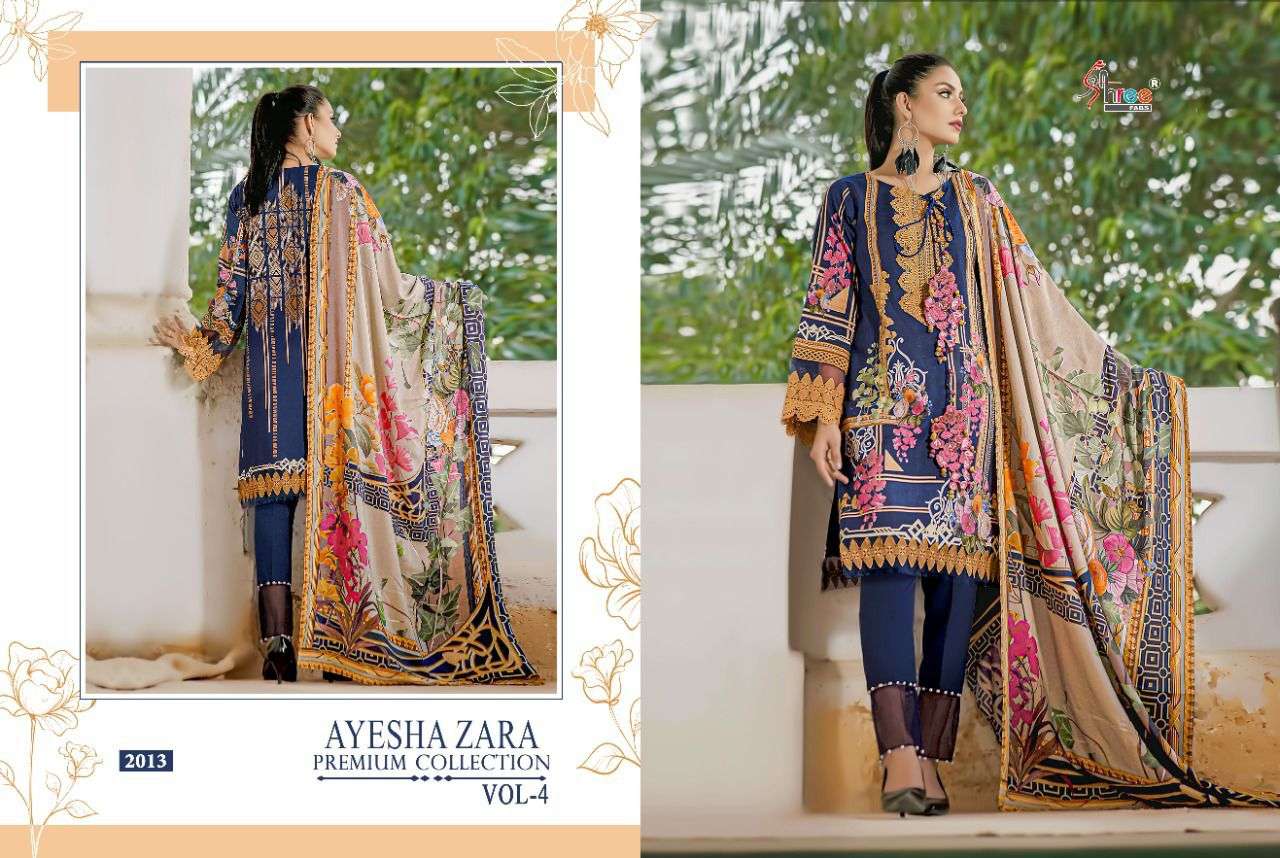 SHREE FABS PRESNETS AYESHA ZARA PREMIUM COLLECTION VOL-04 WHOLESALE RATE IN SURAT - SAI DRESSES 