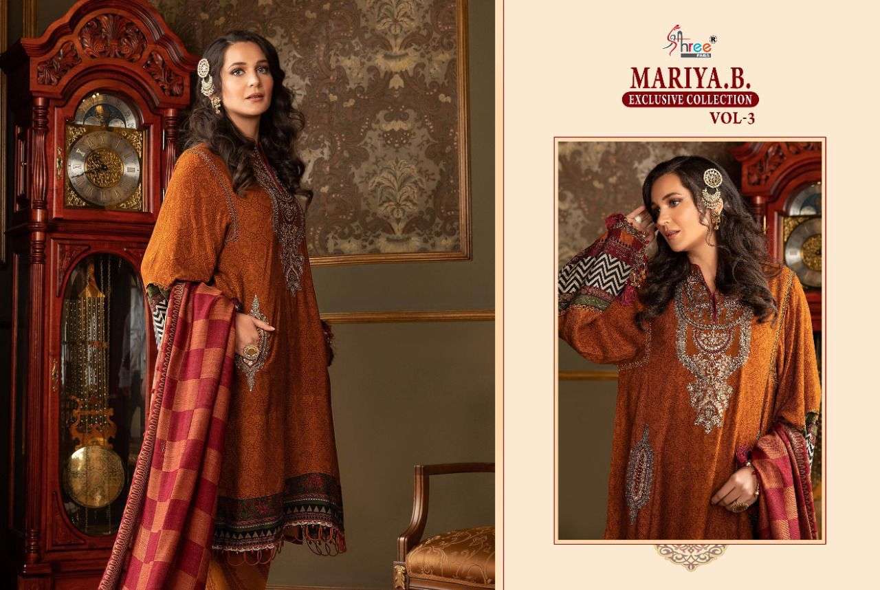 SHREE FABS PRESNETS MARIA B EXCLUSIVE COLLECTION VOL-03 PAKISTANI SUIT WHOLESALE RATE IN SURAT - SAI DRESSES