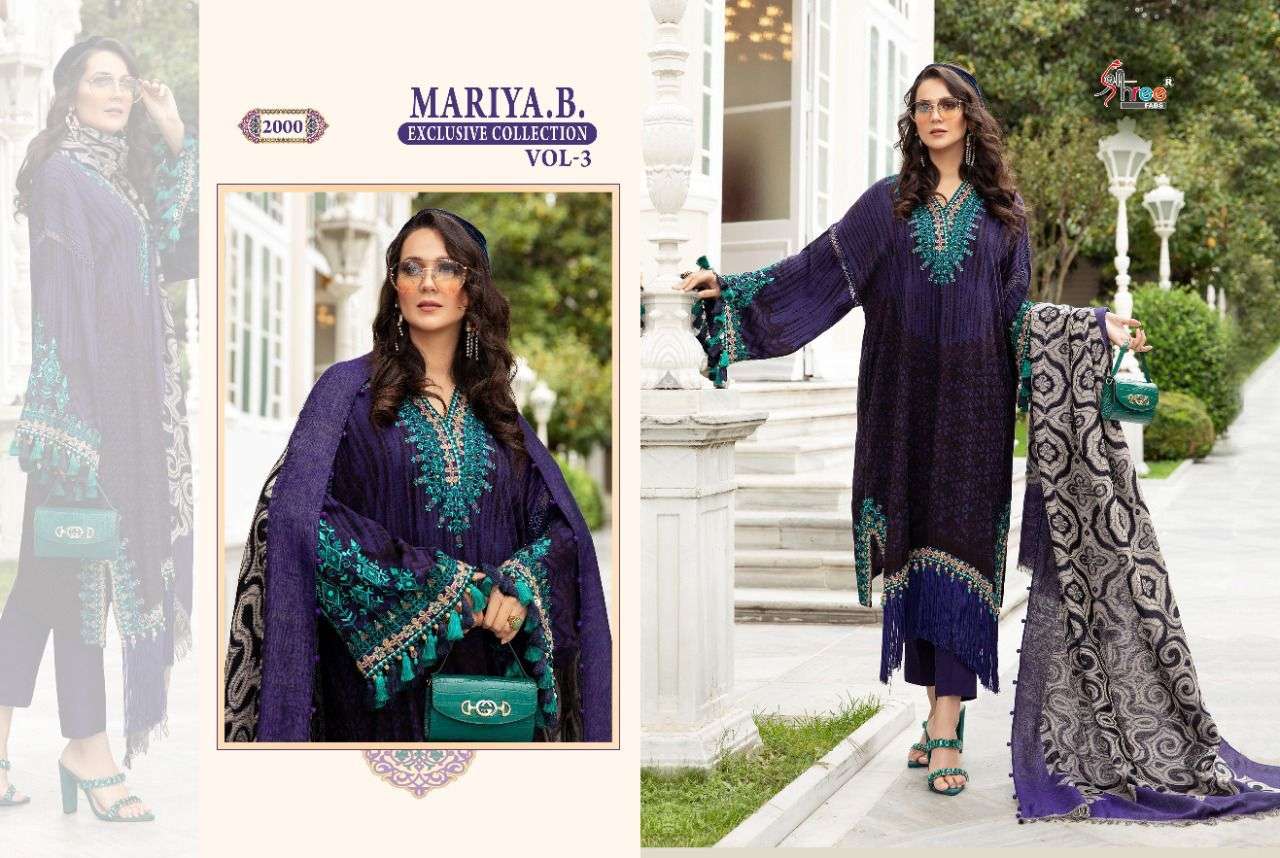 SHREE FABS PRESNETS MARIA B EXCLUSIVE COLLECTION VOL-03 PAKISTANI SUIT WHOLESALE RATE IN SURAT - SAI DRESSES