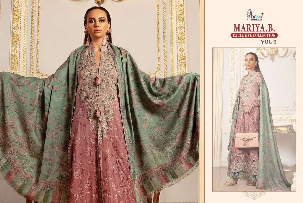 SHREE FABS PRESNETS MARIA B EXCLUSIVE COLLECTION VOL-03 PAKISTANI SUIT WHOLESALE RATE IN SURAT - SAI DRESSES