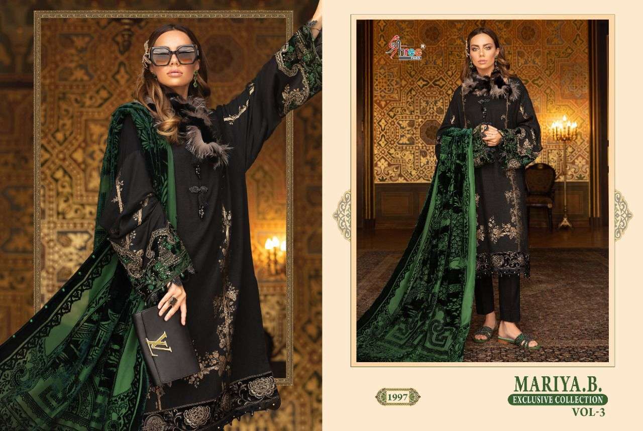 SHREE FABS PRESNETS MARIA B EXCLUSIVE COLLECTION VOL-03 PAKISTANI SUIT WHOLESALE RATE IN SURAT - SAI DRESSES