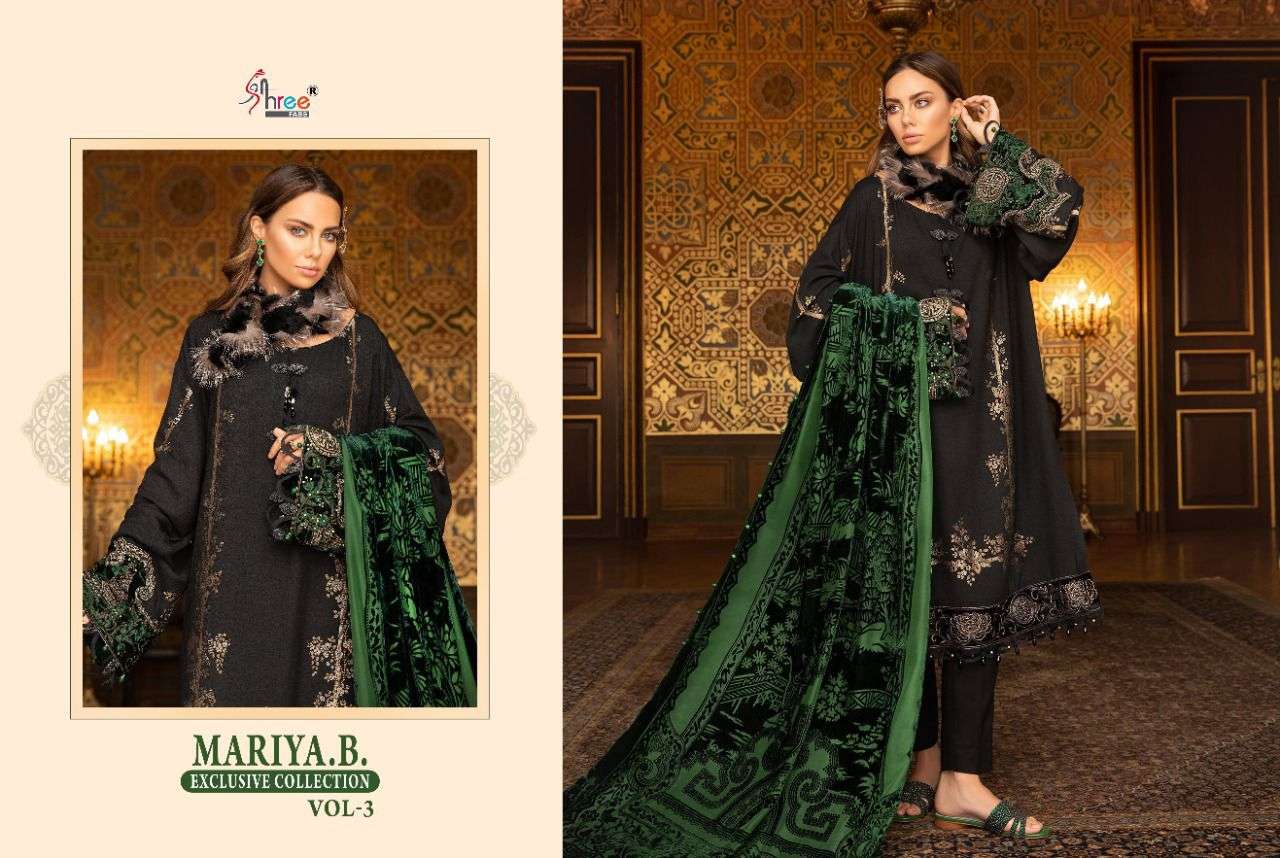 SHREE FABS PRESNETS MARIA B EXCLUSIVE COLLECTION VOL-03 PAKISTANI SUIT WHOLESALE RATE IN SURAT - SAI DRESSES