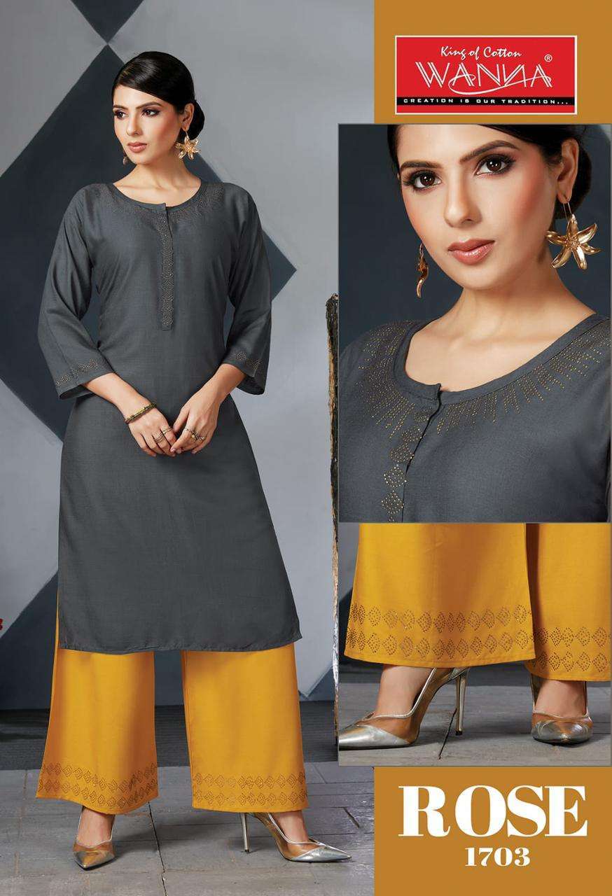 WANNA LOOK FAB PRESENTS CATALOGUE ROSE WHOLESALE RATE IN SURAT- SAI DRESSES