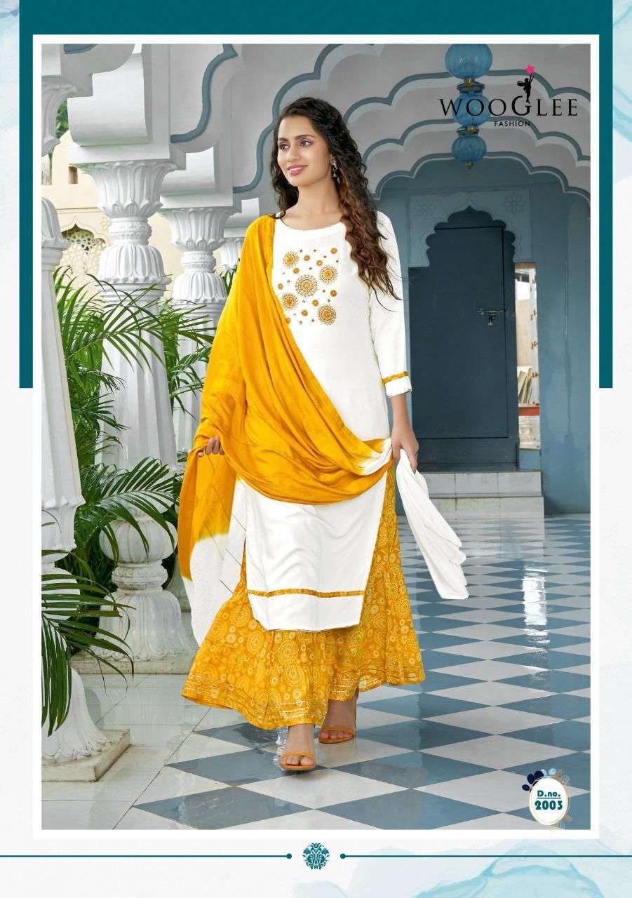 WOOGLEE MITTOO PRESENTS NEW CATALOG SAVREE WHOLESALE RATE IN SURAT- SAI DRESSES