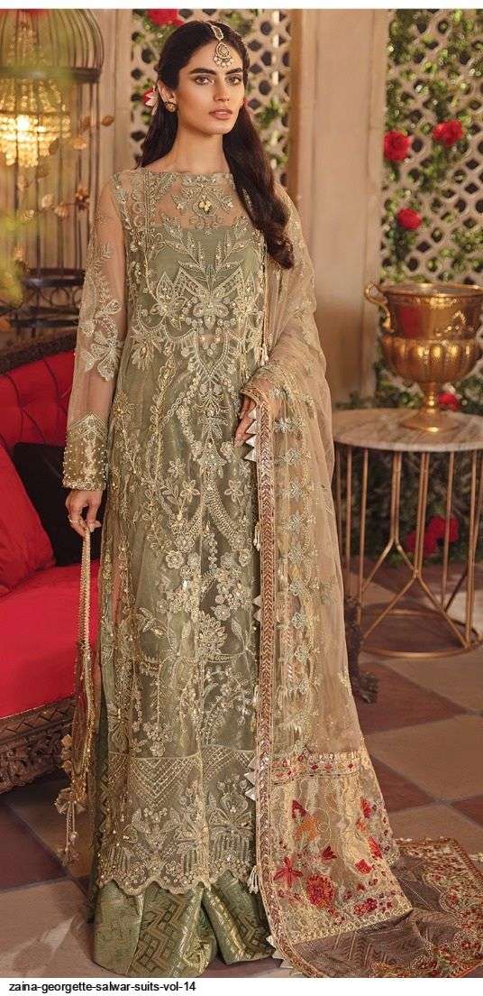 ZAINA GEORGETTE SALWAR SUITS VOL 14 WHOLESALE RATE IN SURAT - SAI DRESSES