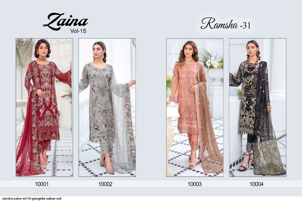 ZAINA PRESENTS RAMSHA-31  WHOLESALE RATE IN SURAT - SAI DRESSES