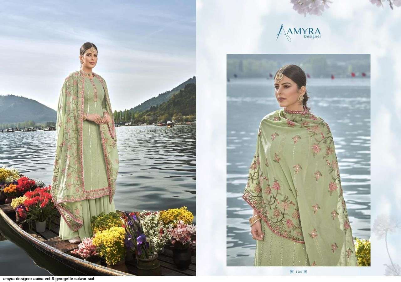 AAINA VOL-6 BY AMYRA DESIGNER IN WHOLESALE RATE IN SURAT- SAI DRESSES