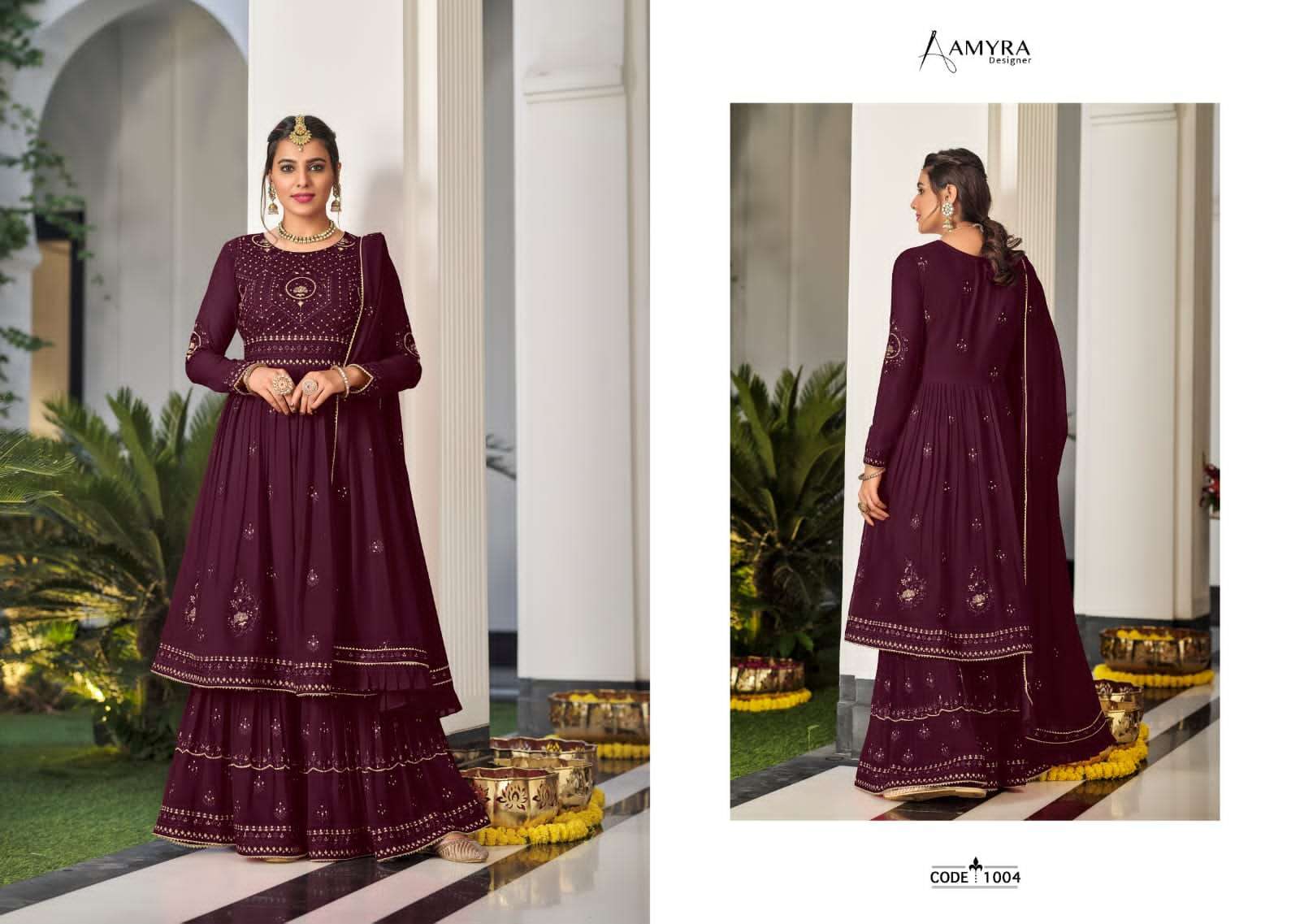 Aamyra Designer Vintage 1001-1004 Series Exclusive Designer Salwar Suits Wholesale Rate in Surat- Sai Dresses