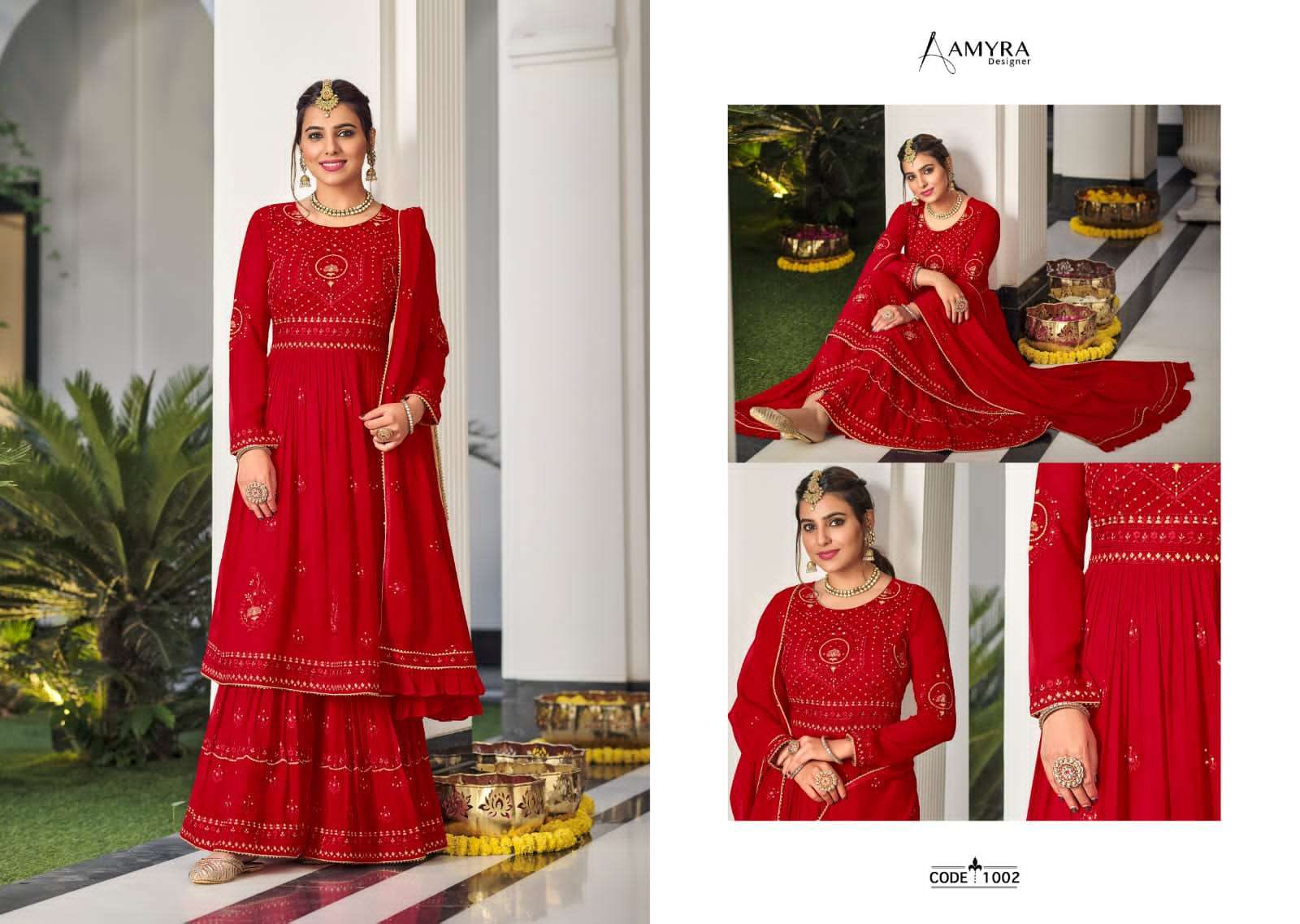 Aamyra Designer Vintage 1001-1004 Series Exclusive Designer Salwar Suits Wholesale Rate in Surat- Sai Dresses