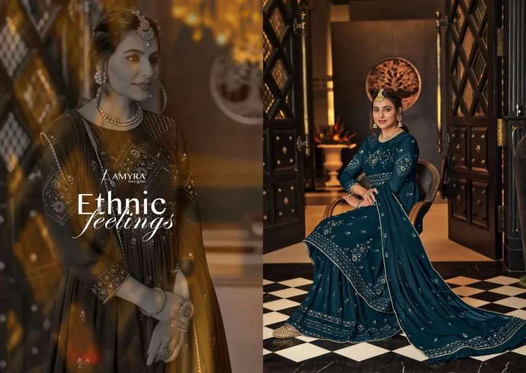 Aamyra Designer Vintage 1001-1004 Series Exclusive Designer Salwar Suits Wholesale Rate in Surat- Sai Dresses