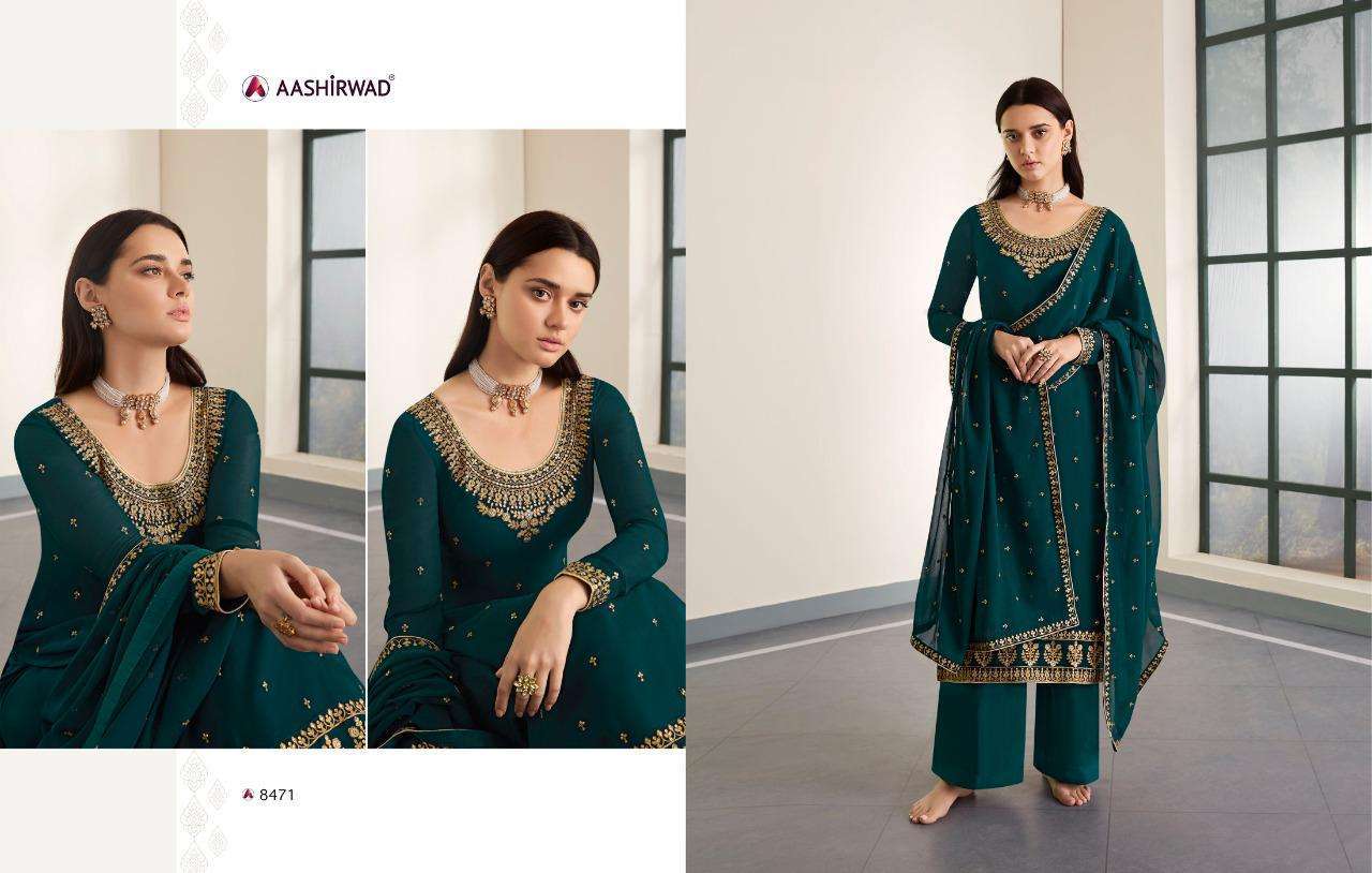 AASHIRWAD CREATION PRESENTS LATEST CATALOGUE GHAZAL WHOLESALE RATE IN SURAT