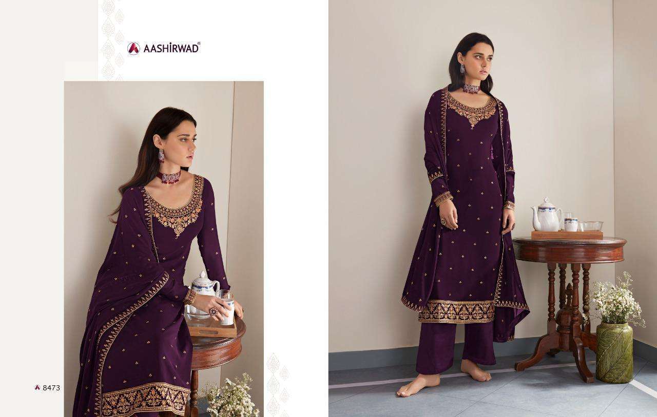AASHIRWAD CREATION PRESENTS LATEST CATALOGUE GHAZAL WHOLESALE RATE IN SURAT