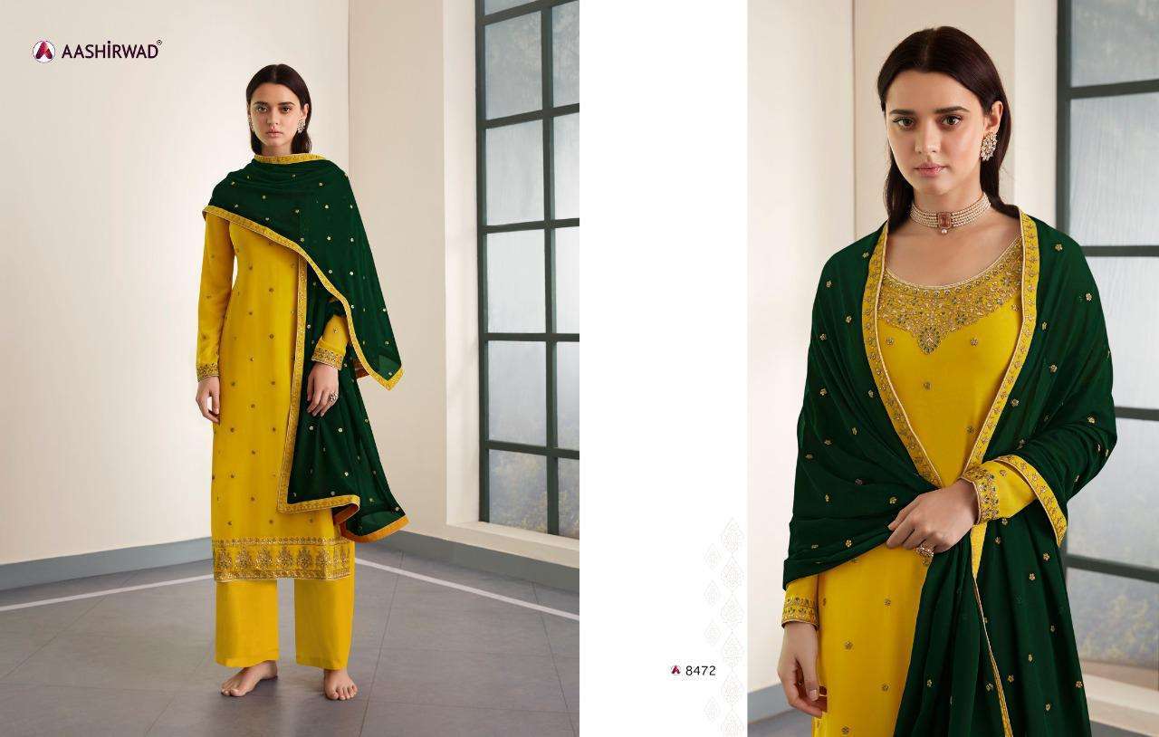 AASHIRWAD CREATION PRESENTS LATEST CATALOGUE GHAZAL WHOLESALE RATE IN SURAT