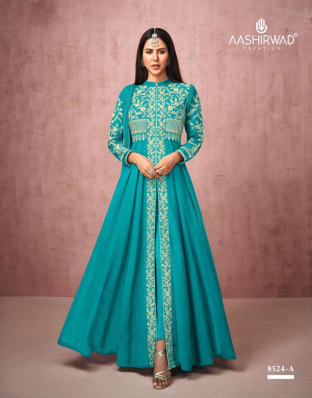 AASHIRWAD CREATION PRESENTS LATEST CATALOGUE SONAM WHOLESALE RATE IN SURAT