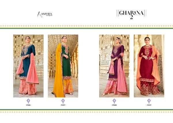 Amyra Designer Gharana Vol-2 2506-2509 Series in Wholesale Rate in Surat  Sai Dresses- 