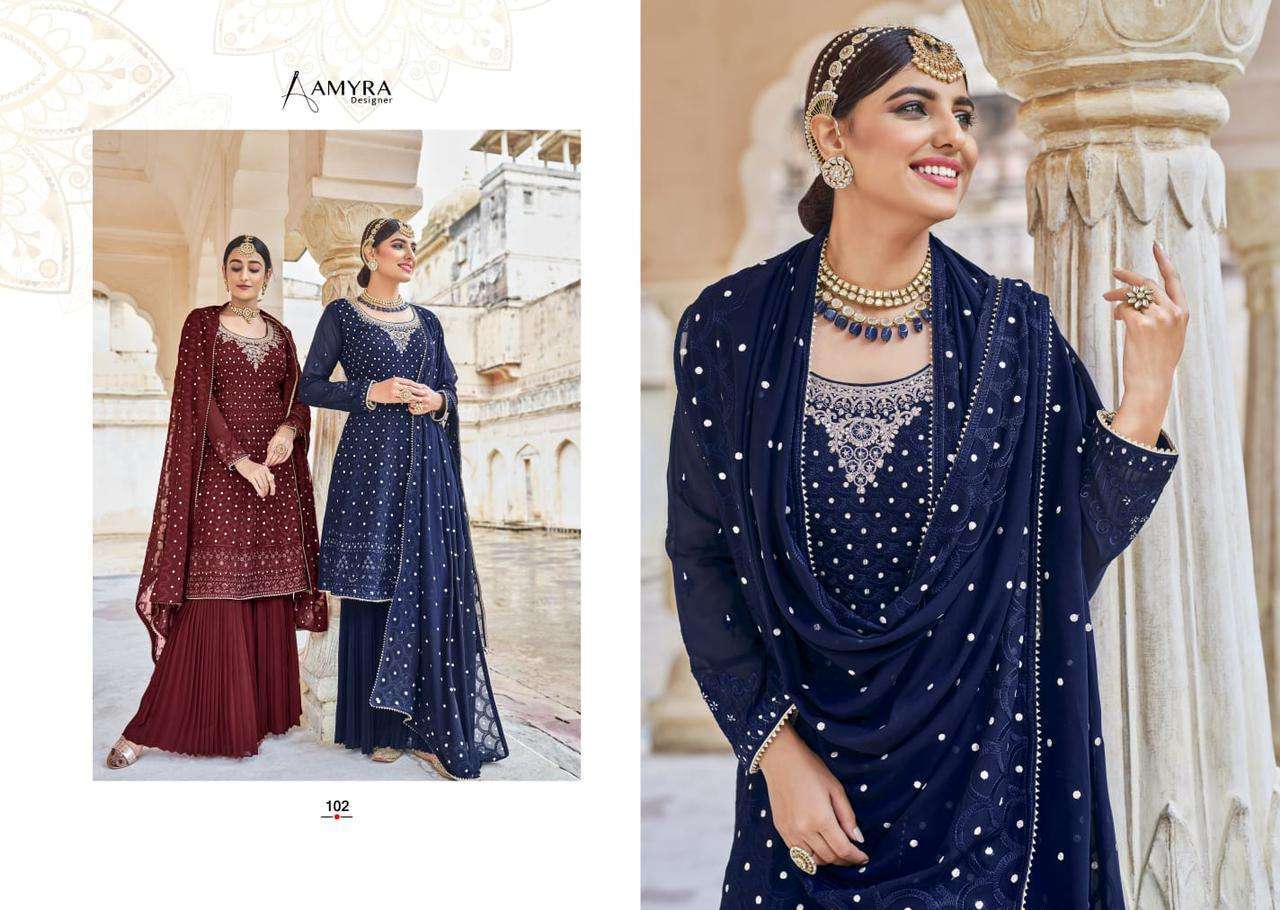 Amyra Designer Ruby Series 101-105 IN WHOLESALE RATE IN SURAT - SAI DRESSES