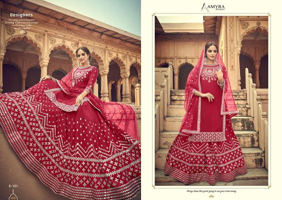 Kalakari Aamyra Designer Designer Dress Material in wholesale Rate on Surat- Sai Dresses 