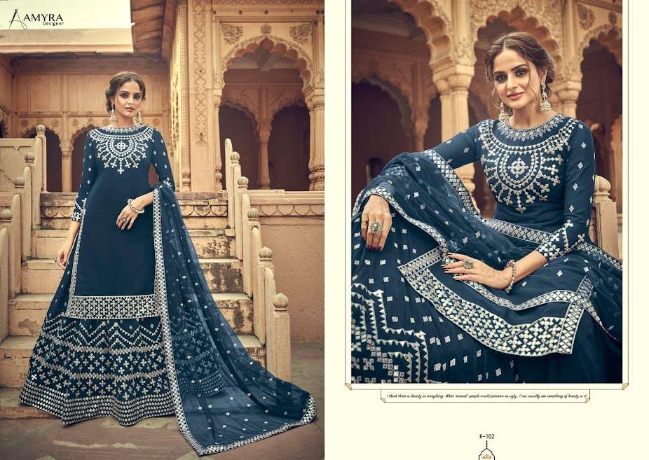 Kalakari Aamyra Designer Designer Dress Material in wholesale Rate on Surat- Sai Dresses 