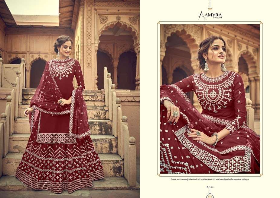 Kalakari Aamyra Designer Designer Dress Material in wholesale Rate on Surat- Sai Dresses 