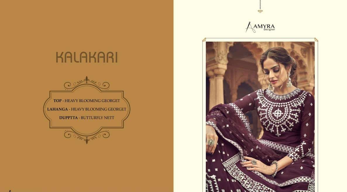 Kalakari Aamyra Designer Designer Dress Material in wholesale Rate on Surat- Sai Dresses 