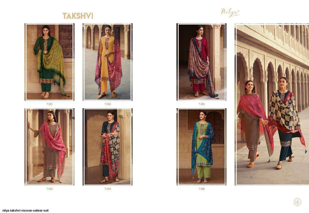 LT NITYA PRESEBTS LATEST CATALOGUE  TAKSHVI WHOLESALE RATE IN SURAT