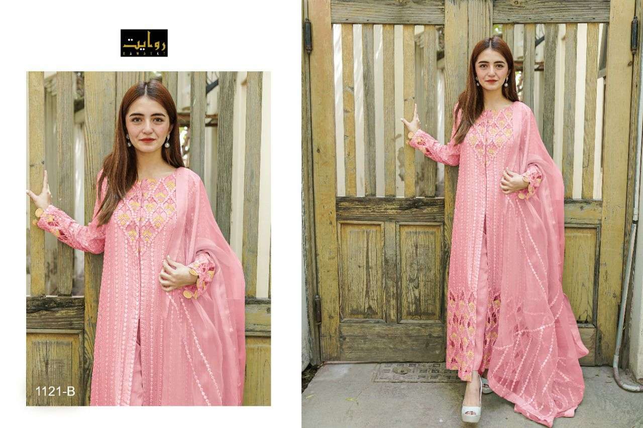 RAWAYAT PRESENTS CROSS STITCH SPECIAL CATALOGUE WHOLESALE RATE IN SURAT- SAI DRESSES