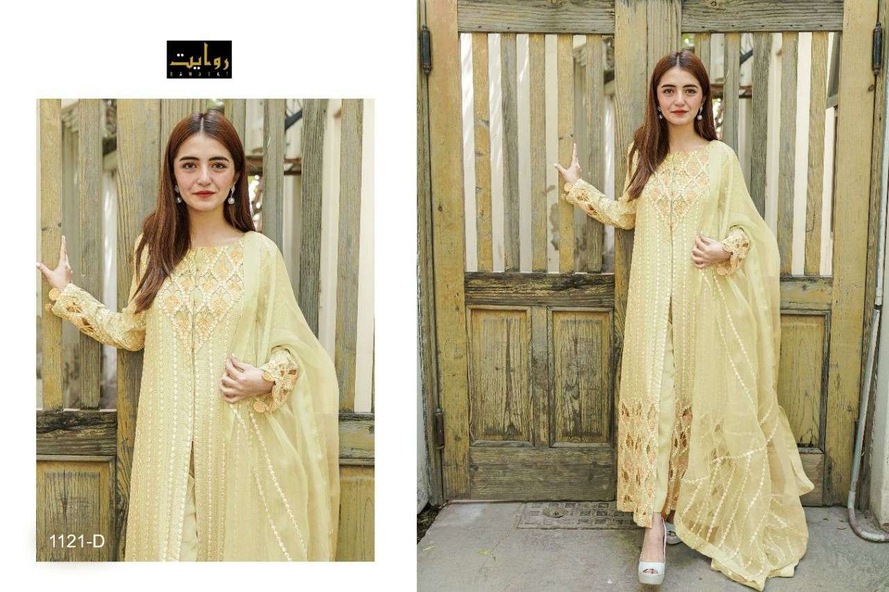 RAWAYAT PRESENTS CROSS STITCH SPECIAL CATALOGUE WHOLESALE RATE IN SURAT- SAI DRESSES