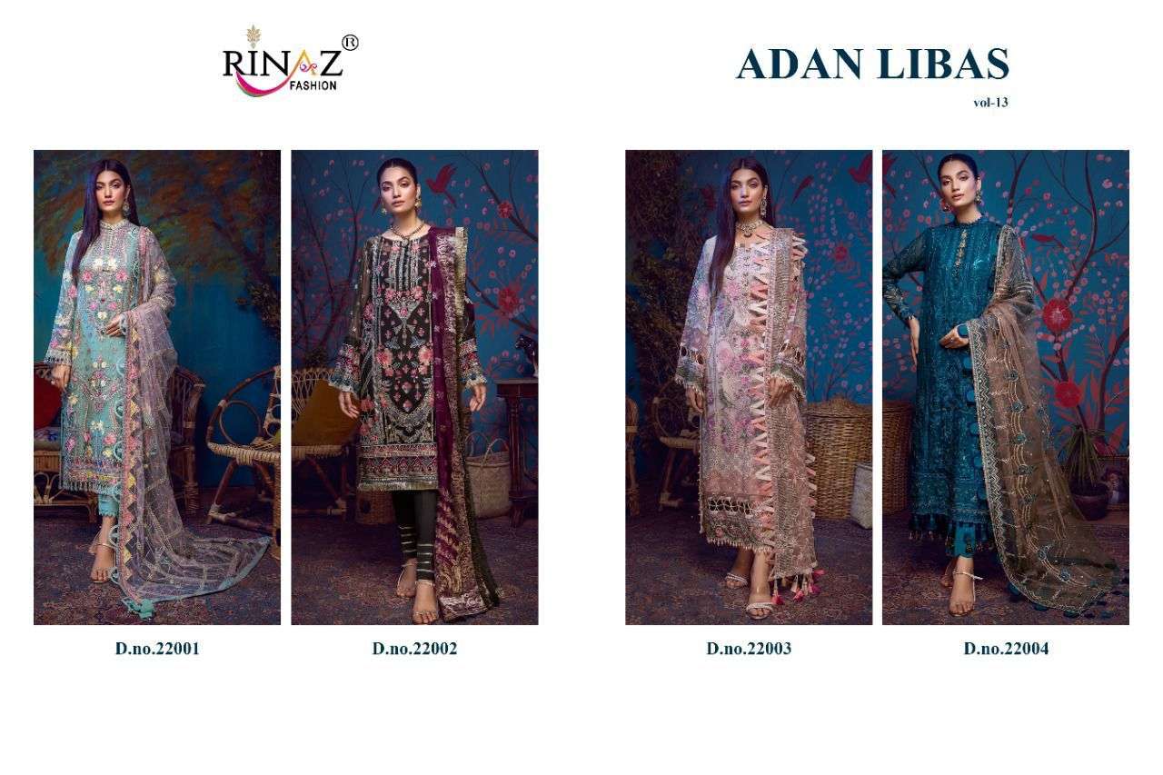 RINAZ FASHION PRESENTS ADAN LIBAS VOL-013 WHOLESALE RATE IN SURAT - SAI DRESSES