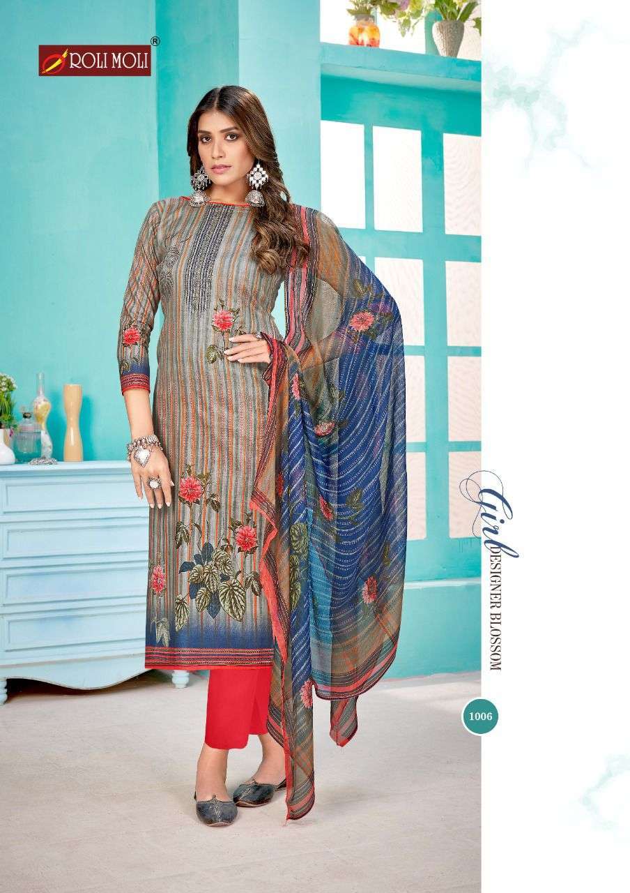ROLI MOLI CREATION PRESENTS NEW CATALOGUE SILKY WHOLESALE RATE IN SURAT- SAI DRESSES