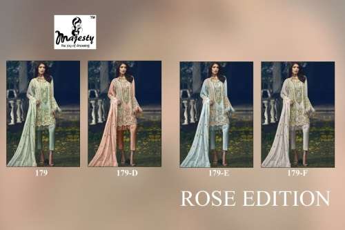 ROSE EDITION MAJESTY PANT STYLE DRESS MATERIAL IN WHOLESALE RATE IN SURAT- SAI DRESSES