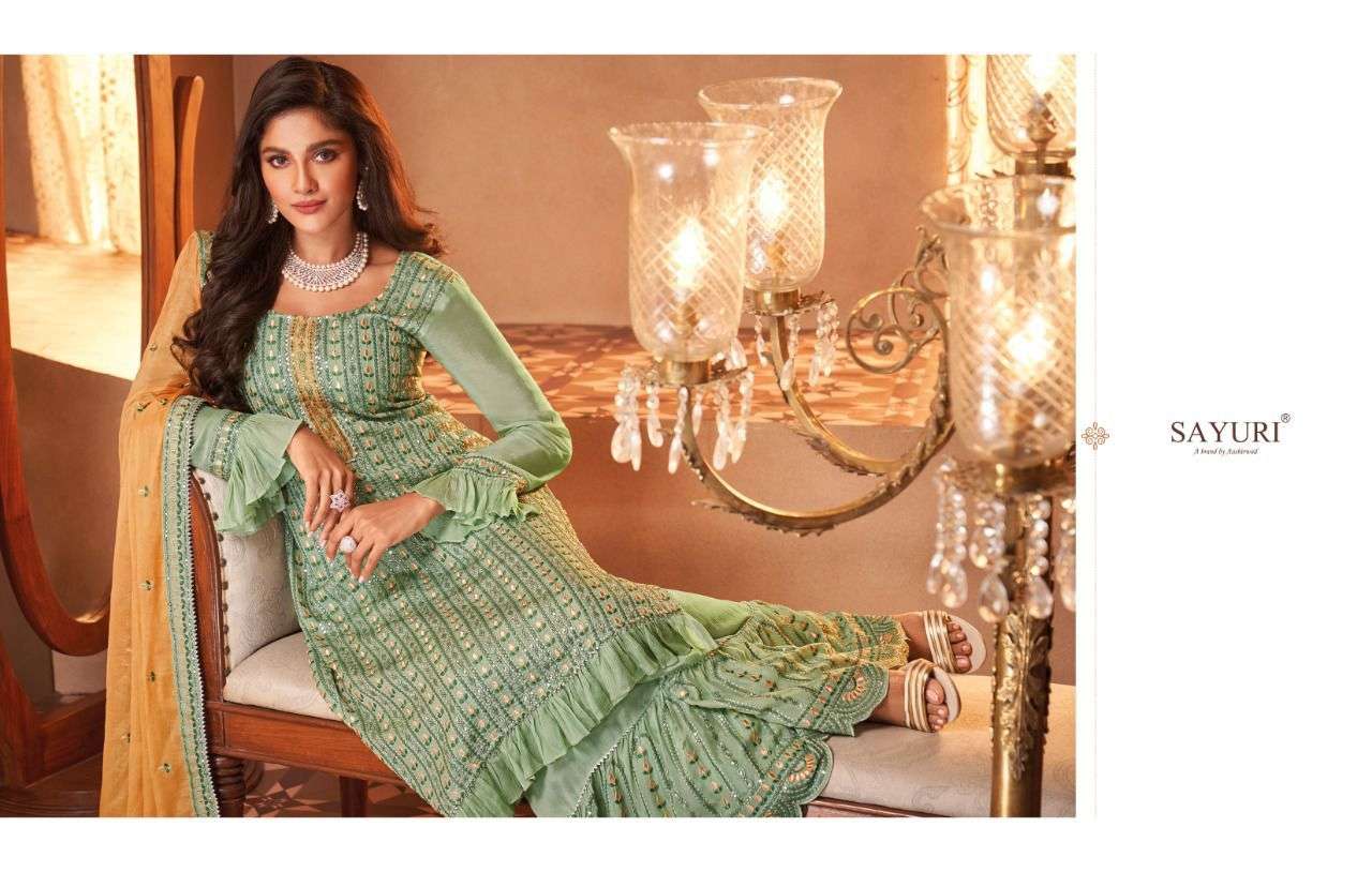 Sayuri Inara 129 Series Georgette Salwar Suit Collection IN WHOLESALE RATE IN SURAT- SAI DRESSES