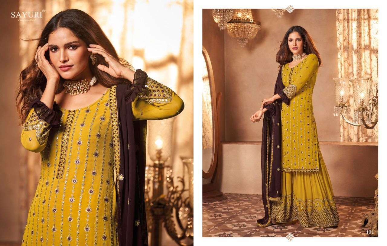 Sayuri Inara 129 Series Georgette Salwar Suit Collection IN WHOLESALE RATE IN SURAT- SAI DRESSES