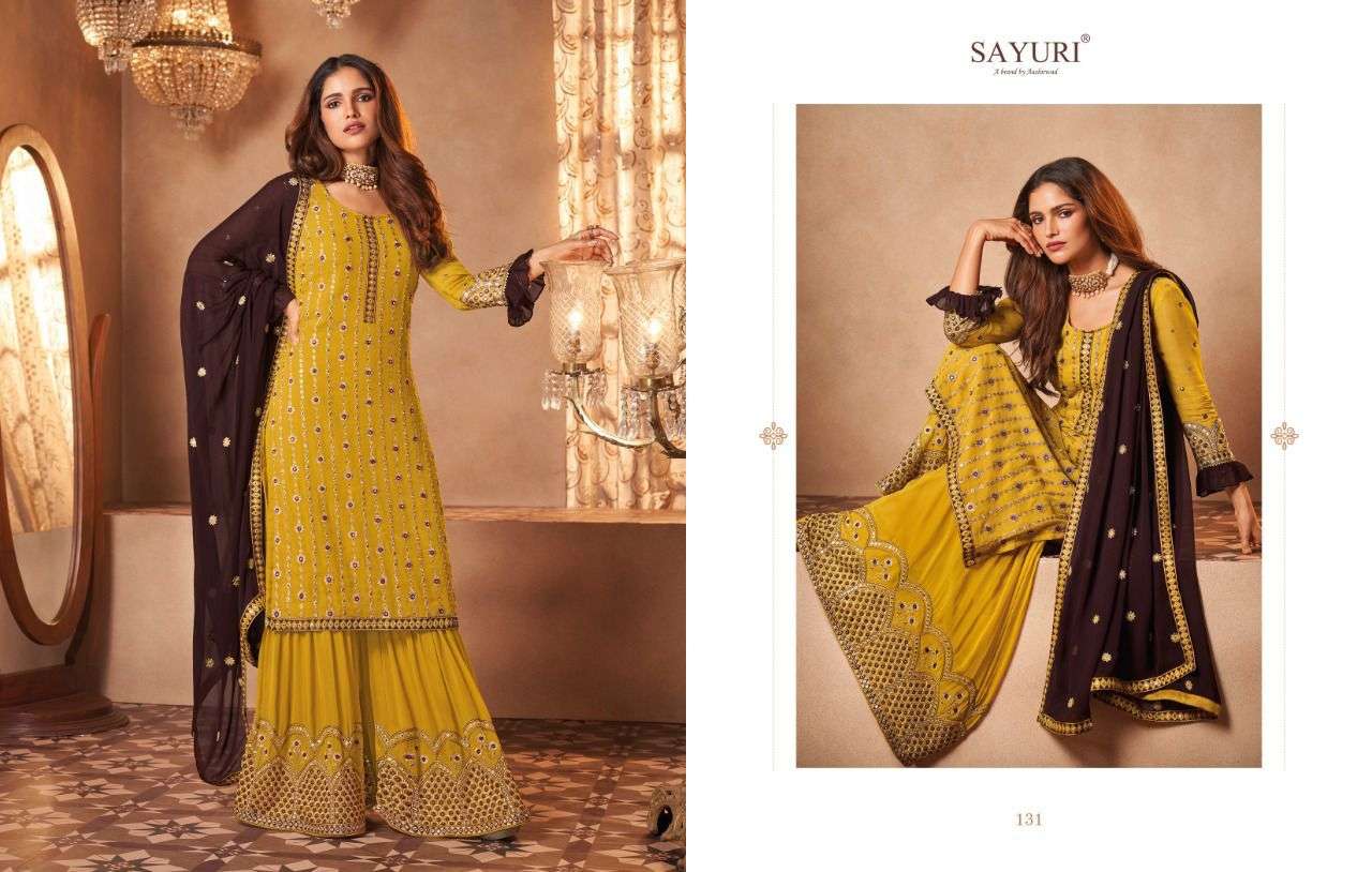 Sayuri Inara 129 Series Georgette Salwar Suit Collection IN WHOLESALE RATE IN SURAT- SAI DRESSES