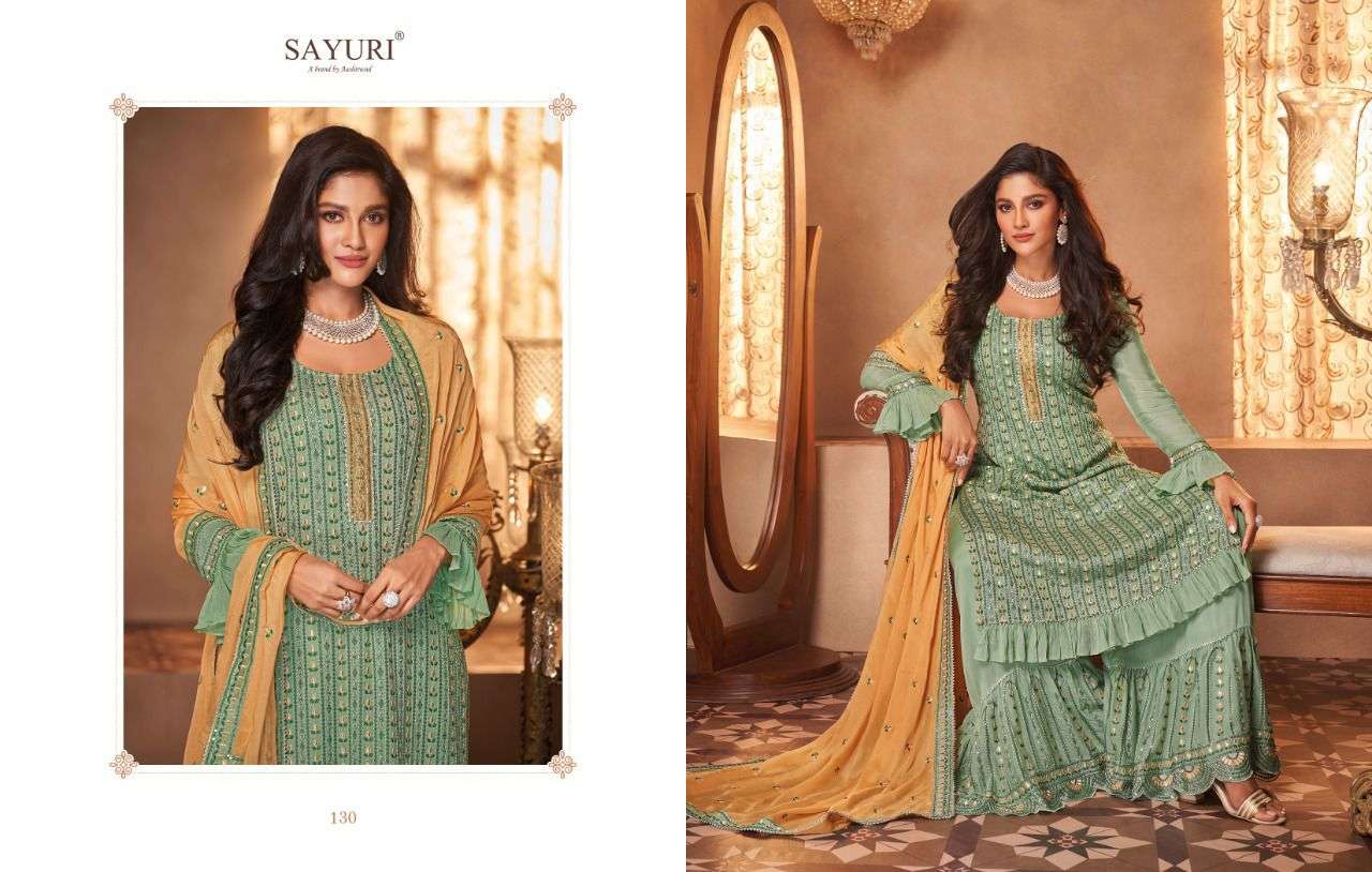 Sayuri Inara 129 Series Georgette Salwar Suit Collection IN WHOLESALE RATE IN SURAT- SAI DRESSES