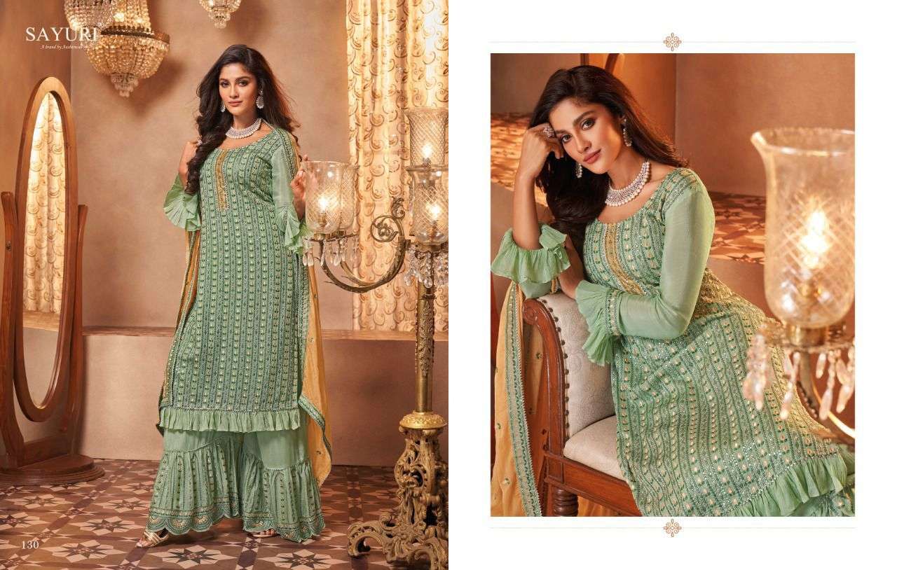 Sayuri Inara 129 Series Georgette Salwar Suit Collection IN WHOLESALE RATE IN SURAT- SAI DRESSES