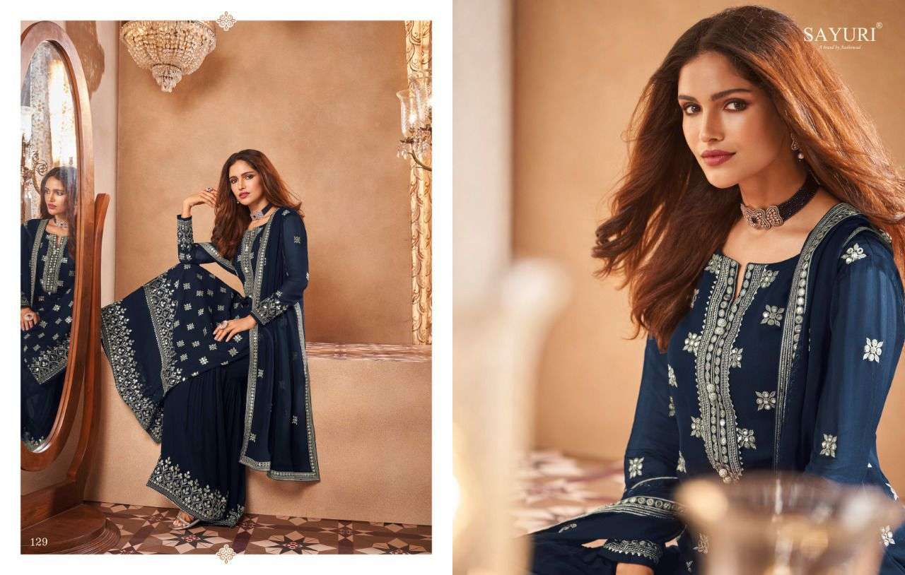 Sayuri Inara 129 Series Georgette Salwar Suit Collection IN WHOLESALE RATE IN SURAT- SAI DRESSES