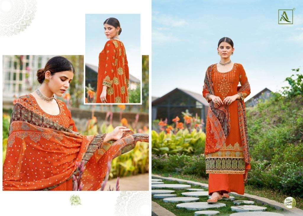 ALOK PRESENT KASTURI CATALOG CREPE DIGITAL PRINTED DESIGNER DRESS MATERIAL IN WHOLESALE PRICE IN SURAT - SAI DRESSES
