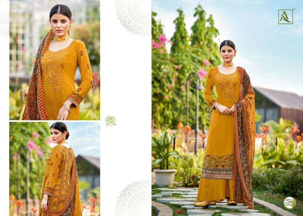 ALOK PRESENT KASTURI CATALOG CREPE DIGITAL PRINTED DESIGNER DRESS MATERIAL IN WHOLESALE PRICE IN SURAT - SAI DRESSES