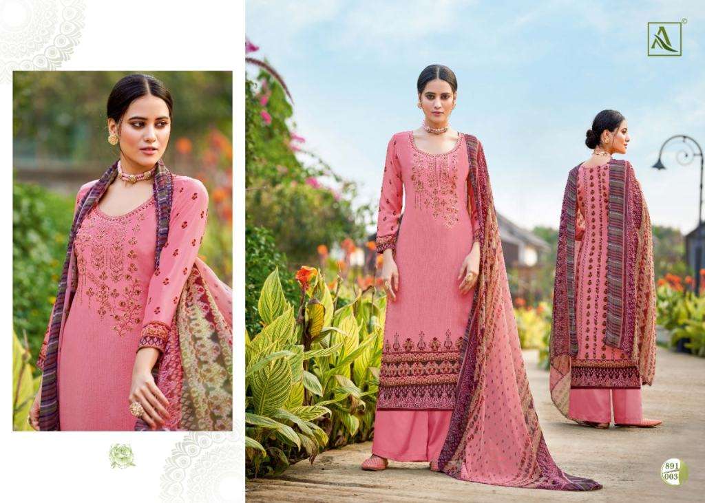 ALOK PRESENT KASTURI CATALOG CREPE DIGITAL PRINTED DESIGNER DRESS MATERIAL IN WHOLESALE PRICE IN SURAT - SAI DRESSES