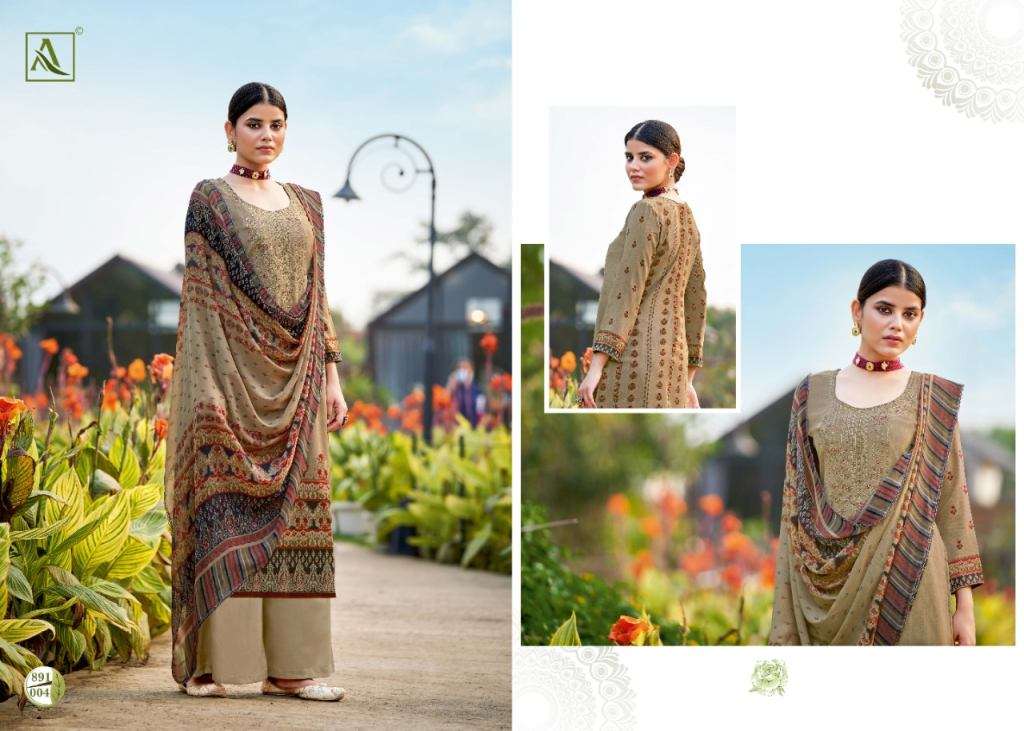 ALOK PRESENT KASTURI CATALOG CREPE DIGITAL PRINTED DESIGNER DRESS MATERIAL IN WHOLESALE PRICE IN SURAT - SAI DRESSES