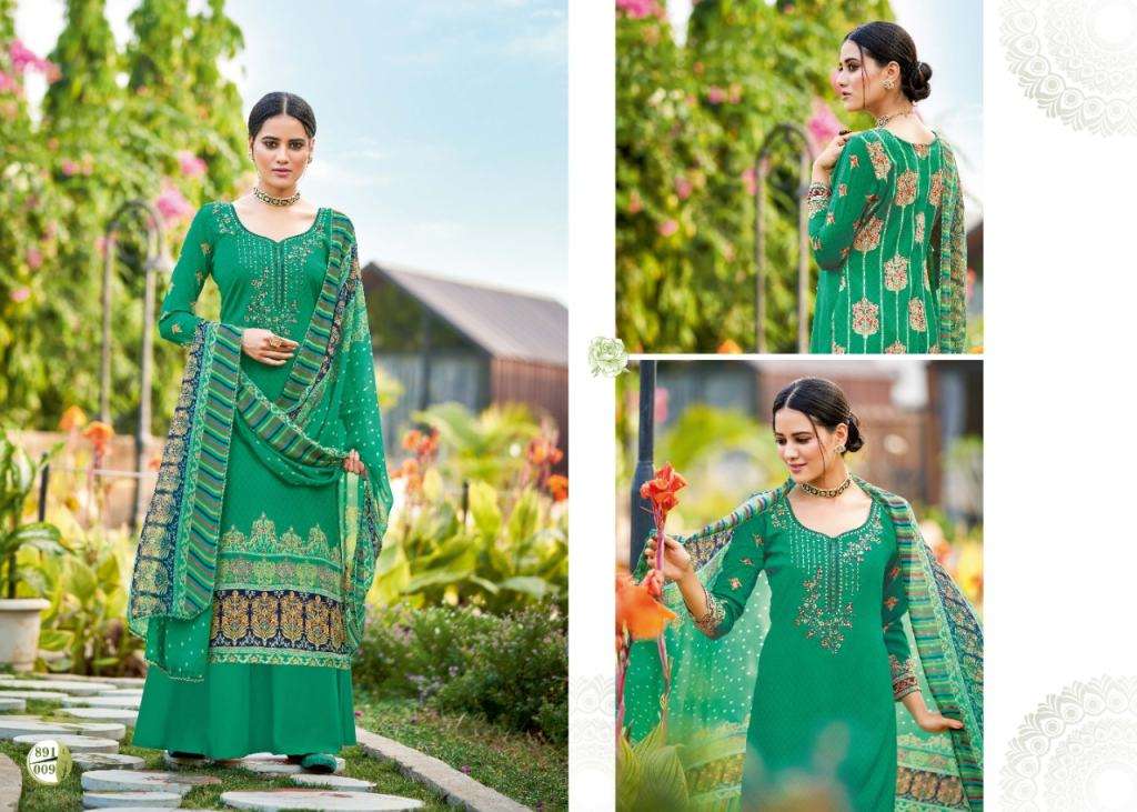 ALOK PRESENT KASTURI CATALOG CREPE DIGITAL PRINTED DESIGNER DRESS MATERIAL IN WHOLESALE PRICE IN SURAT - SAI DRESSES