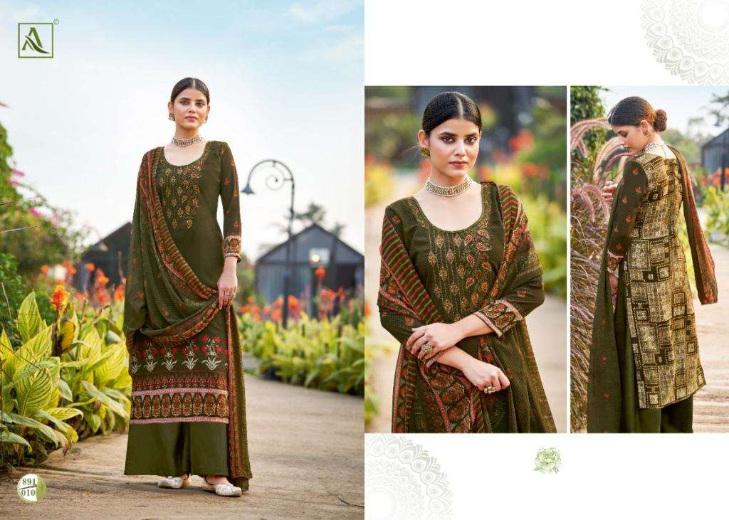 ALOK PRESENT KASTURI CATALOG CREPE DIGITAL PRINTED DESIGNER DRESS MATERIAL IN WHOLESALE PRICE IN SURAT - SAI DRESSES