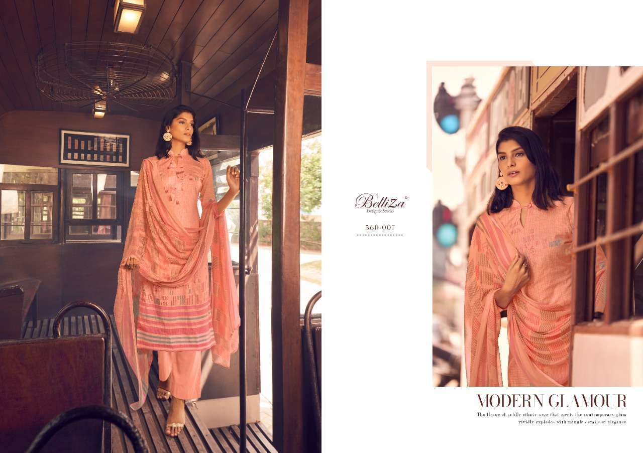 BELLIZA DESIGNER PRESENT NAZRANA PREMIUM COTTON PRINT DRESS SUITS IN WHOLESALE PRICE IN SURAT - SAI DRESSES