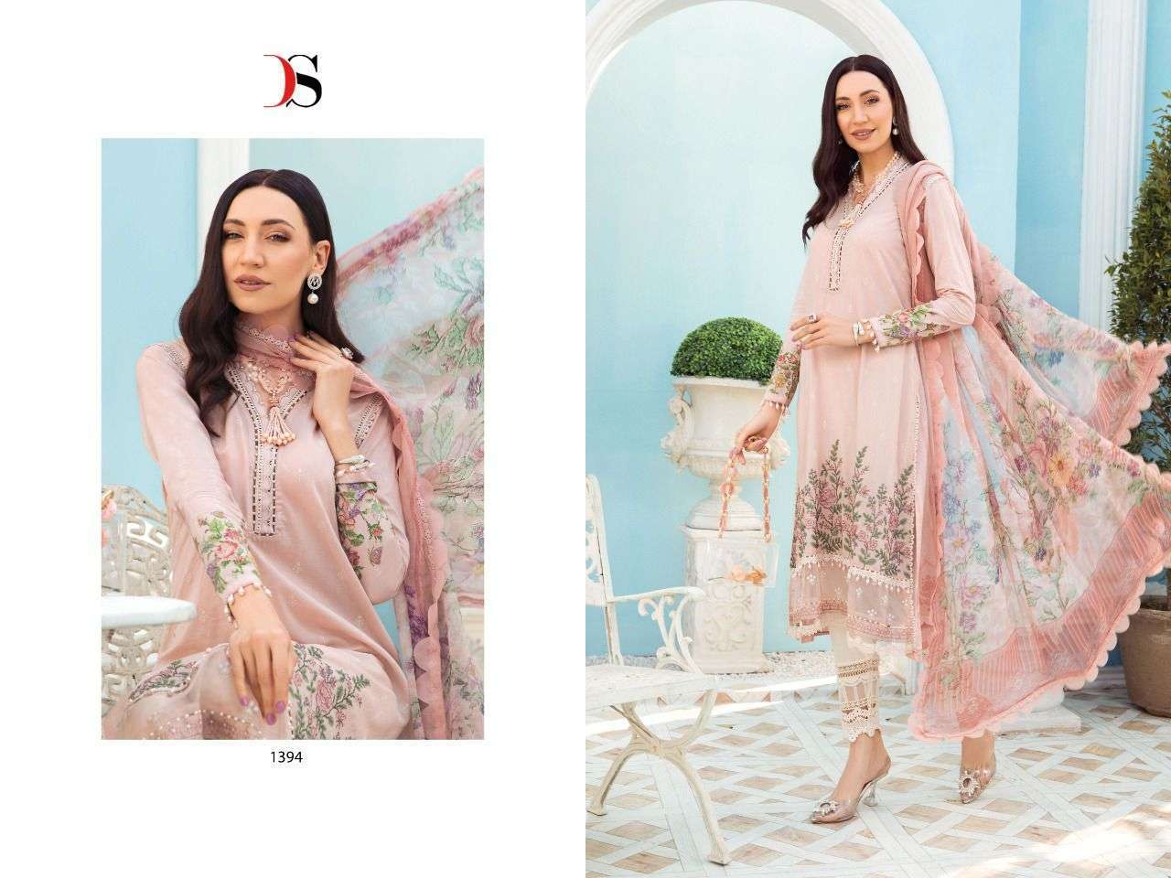 DEEPSY SUITS PRESENT MARIA B M PRINT 22 VOL 2 PURE COTTON PRINTED WITH EMBROIDERY WORK PAKISTANI DRESS MATERIAL COLLECTION IN WHOLESALE PRICE IN SURAT - SAI DRESSES