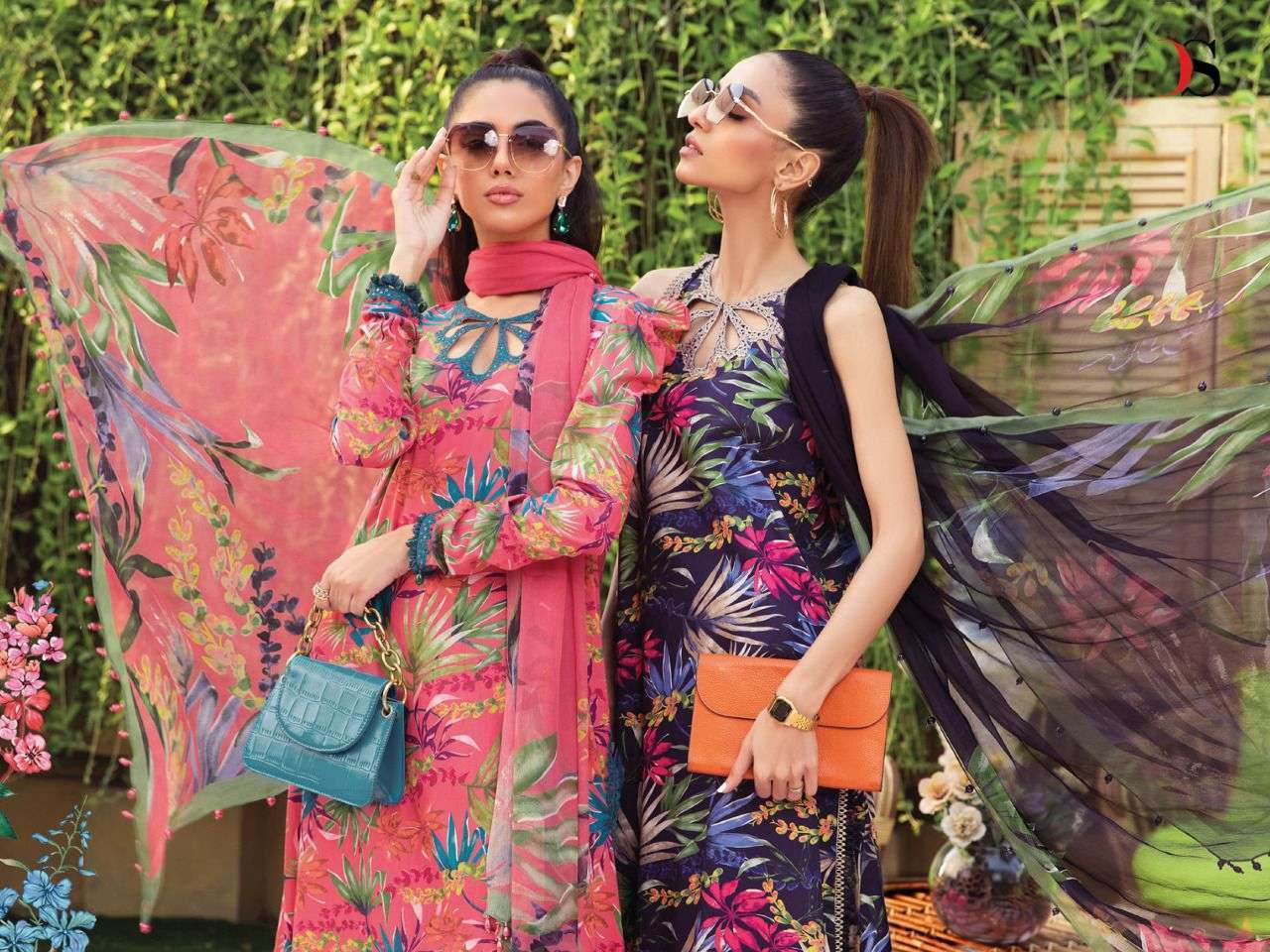 DEEPSY SUITS PRESENT MARIA B M PRINT 22 VOL 2 PURE COTTON PRINTED WITH EMBROIDERY WORK PAKISTANI DRESS MATERIAL COLLECTION IN WHOLESALE PRICE IN SURAT - SAI DRESSES