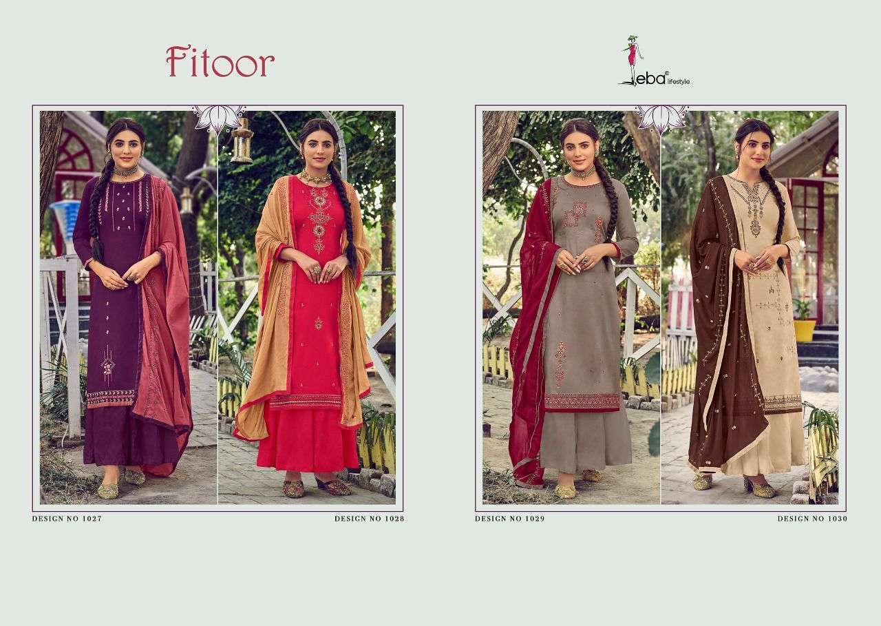 Eba Lifestyle Present Fitoor Vol 1 Series 1027-1030 Heavy Jam Cotton Suit In Wholesale Rate In Surat -Sai Dresses
