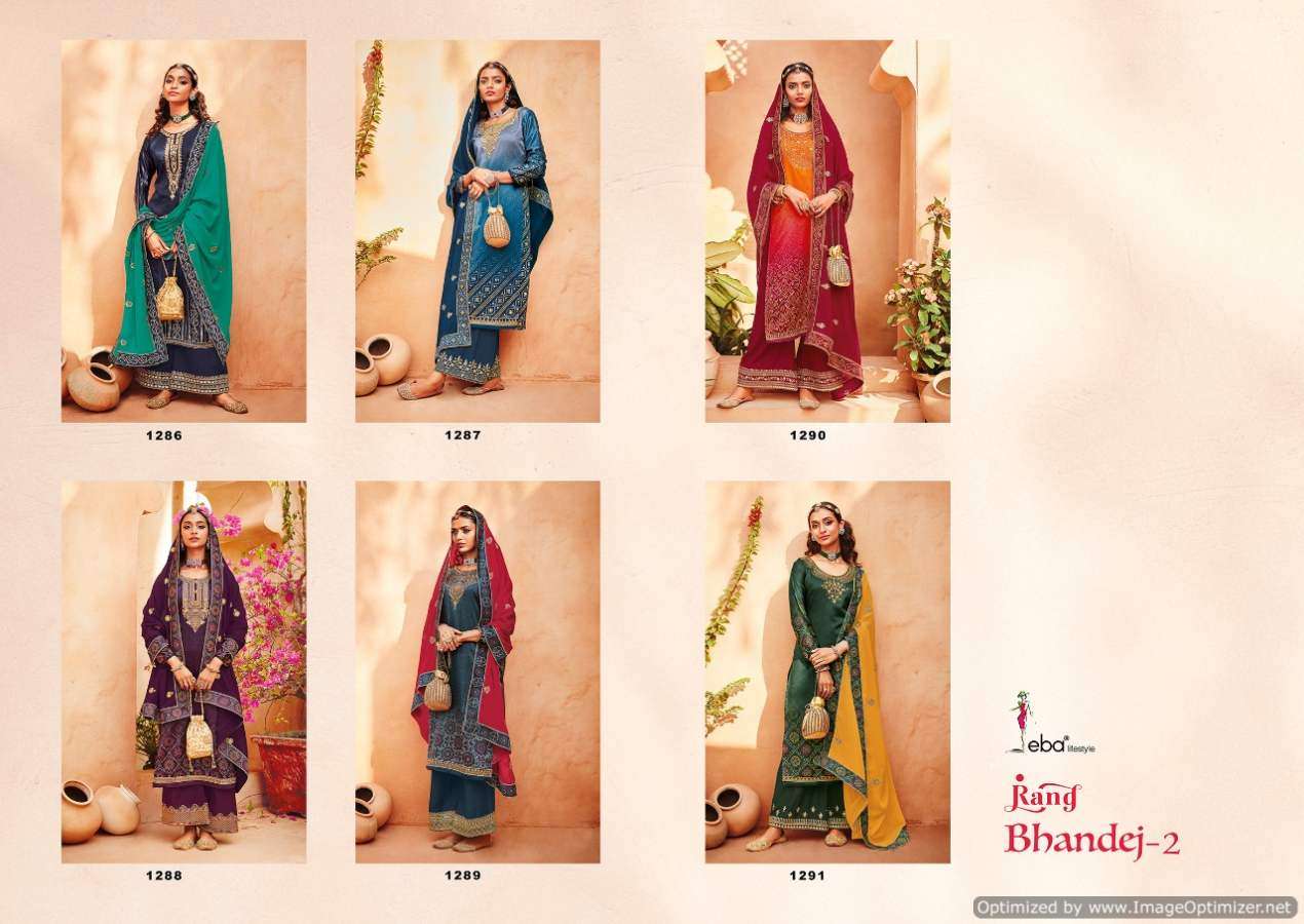 Eba Present Rang Bandhej 2 Embroidery Wear Salwaar Kameez Collection In Wholesale Price In Surat - Sai Dresses