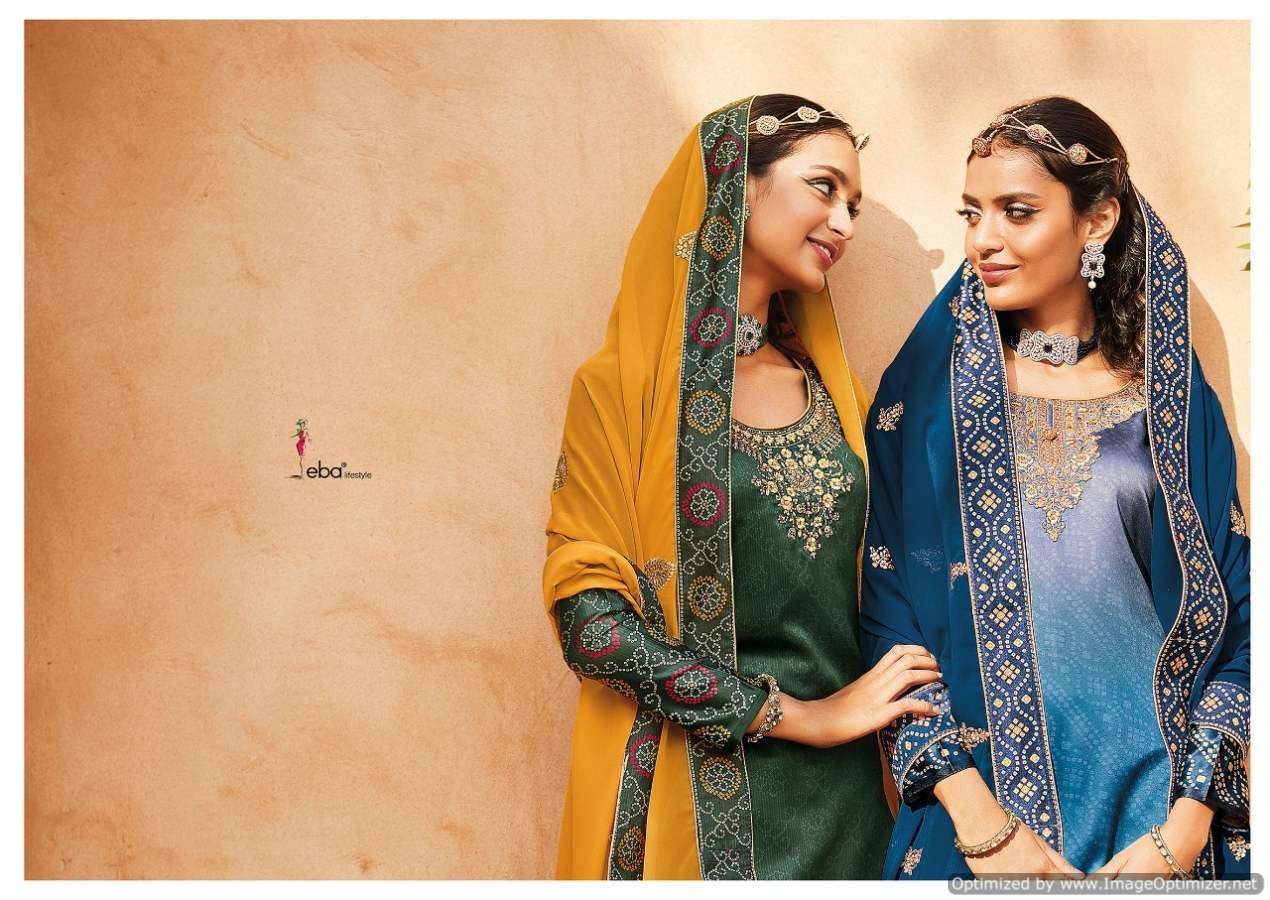 Eba Present Rang Bandhej 2 Embroidery Wear Salwaar Kameez Collection In Wholesale Price In Surat - Sai Dresses