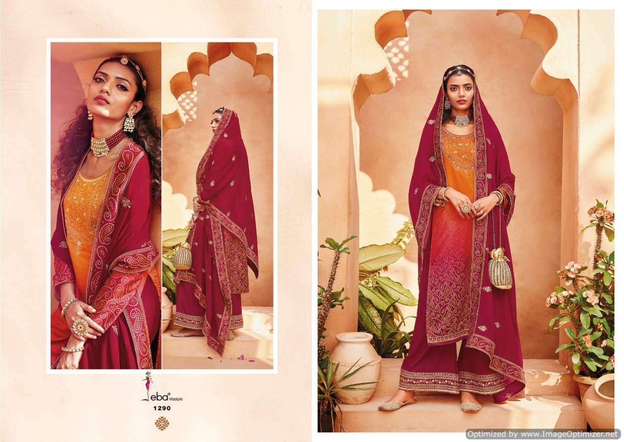 Eba Present Rang Bandhej 2 Embroidery Wear Salwaar Kameez Collection In Wholesale Price In Surat - Sai Dresses